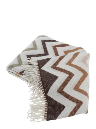 Missoni Home Chevron Plaid Throw In Multi