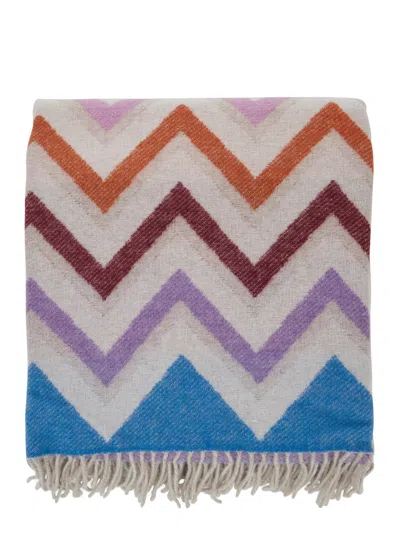 Missoni Home Chevron Wool Blend Blanket In Multi