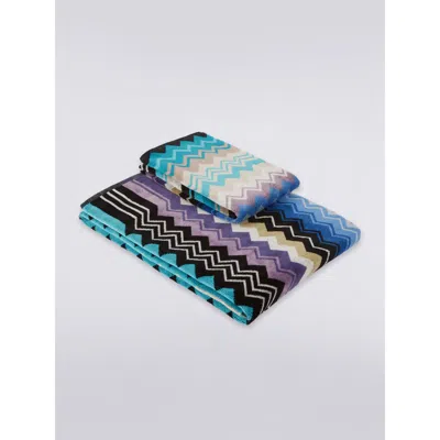 Missoni Home Giacomo 2-piece Set In Teal Multicoloured