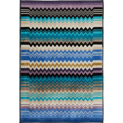 Missoni Home Giacomo Bath Mat 90x60 In Blue