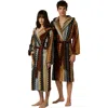 Missoni Home Giacomo Hooded Bathrobe In Black