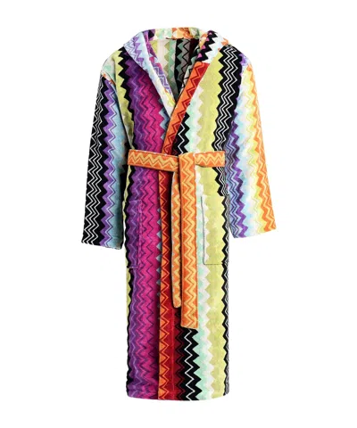 Missoni Home Giacomo Hooded Bathrobe In Multi