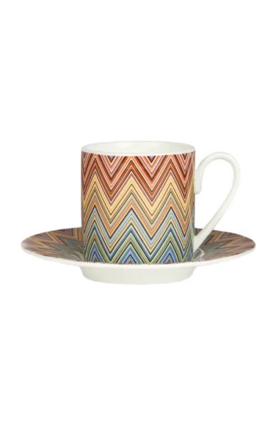 Missoni Home Jarris Set Of 6 Coffee Cups & Saucers