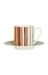 Missoni Home Jenkins Set Of 2 Coffee Cups & Saucers In Multi