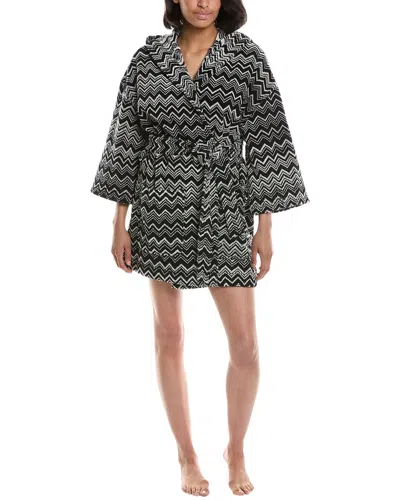 Missoni Home Keith Hooded Bathrobe In Gray