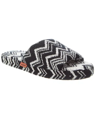 Missoni Home Keith Open Slipper In Black