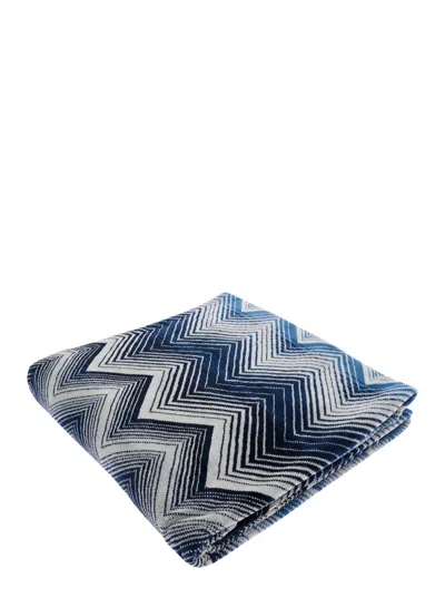 Missoni Home Marea Beach Towel In Blue
