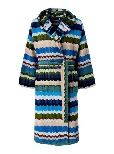 Missoni Home Multicoloured Fabric Hooded Bathrobe