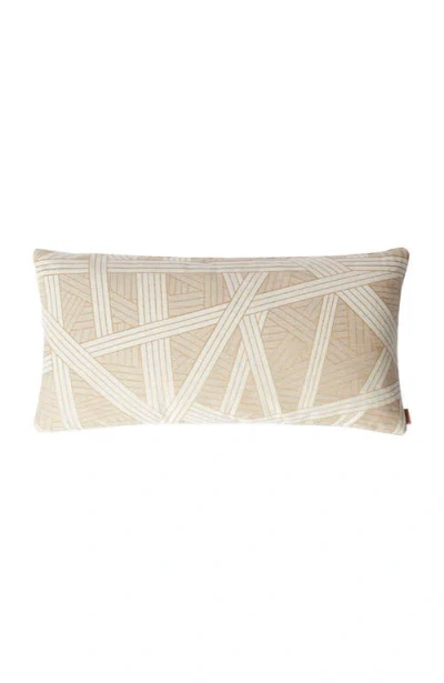 Missoni Home Nastri 30x60 Cm Cushion With Stitching In Neutral
