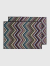 Missoni Home Pair Of Two Holiday Placemats 38x52 Cm In Multicoloured