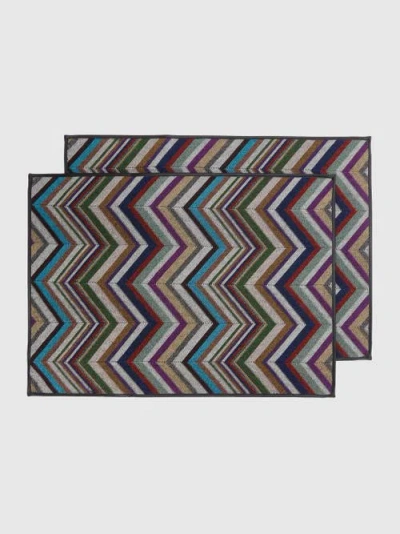 Missoni Home Pair Of Two Holiday Placemats 38x52 Cm In Multicoloured