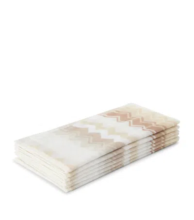 Missoni Home Set Of 6 Giacomo Facecloths In Multi