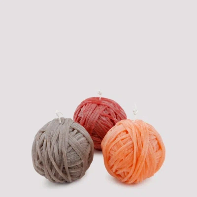 Missoni Home String Ball Candle Set Unica In Multi