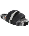 Missoni Home Striped Bath Slippers In Black