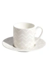 Missoni Home Tableware Coffee Cup & Saucer Zig Zag Set Of 2
