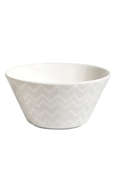 Missoni Home Tableware Fruit Bowls Zig Zag Set Of 6  White Diam. 12,8* H. 6,3 Cm