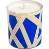 Missoni Home Tableware Scented Candle Nastri 220gr  Bicolore 2 Blue Diam. 3.3", H 3.5"
