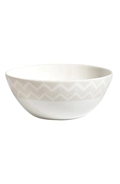 Missoni Home Tableware Soup Bowls Zig Zag Set Of 6  White Diam. 14,5* H. 2.4"