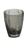 Missoni Home Tableware Water Glass Zig Zag Set Of 6  Grey 11.8 Oz, Diam. 3.3", H 4"