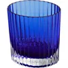 Missoni Home Tableware Wine Glasses Nastri Set Of 6  Blue 10 Oz, H 3.3"
