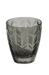 Missoni Home Tableware Wine Glasses Zig Zag Set Of 6  Grey 9.8 Oz, Diam. 3.25", H 3.75"