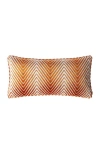 Missoni Home Ziggy 30x60 Cm Viscose Blend Zigzag Cushion In Brown