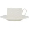 Missoni Home Zigzag White Set Of 2 Tea Cups & Saucers In White