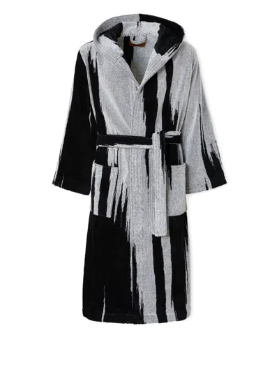 Missoni Bademantel Mit Kapuze In Black