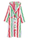 Missoni Hooded Stripe-pattern Bath Robe In Multi