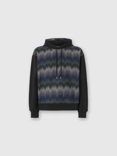 MISSONI KAPUZEN-SWEATSHIRT MIT ZICKZACK-EINSATZ