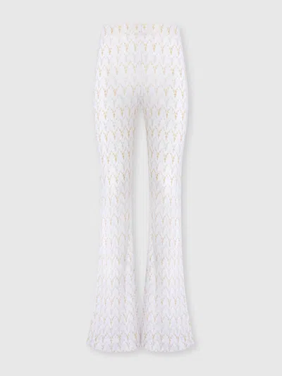 Missoni Hose Aus Zickzack-spitze In White