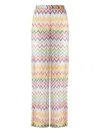 Missoni Palazzo Pants With Elastic Waist In Multi