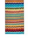 Missoni Hugo Zigzag Beach Towel In Blau