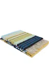 Missoni Humbert Chevron Pattern Throw In Blue