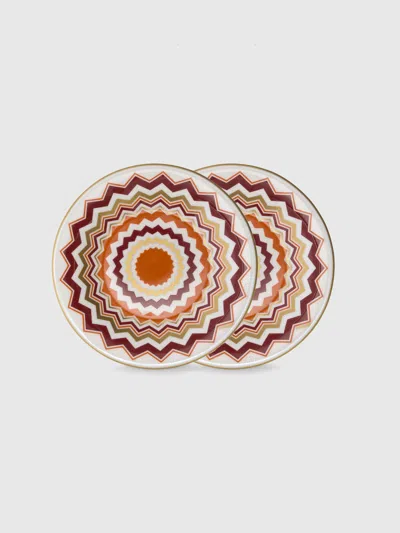 Missoni Iconic Bread Plate Set Of 2 - Ø 15.5 Cm In Multi