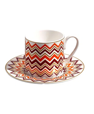 Missoni Iconic Coffee Cup & Saucer, Set Of 2 In Multi