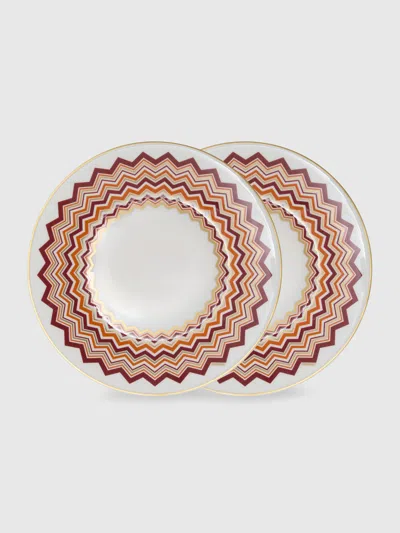 Missoni Iconic Dessert Plate Set Of 2 - Ø 21.5 Cm In Multi