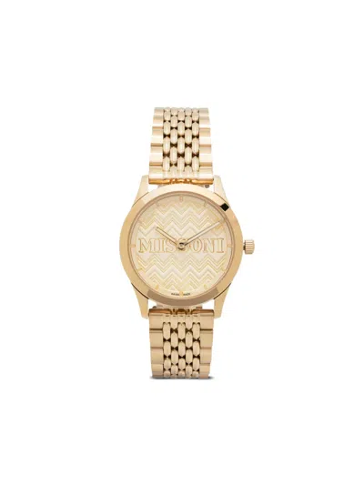 Missoni Iconic Quartz 34mm In Yellow
