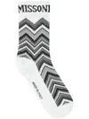 Missoni Intarsia-knit Logo Socks In White