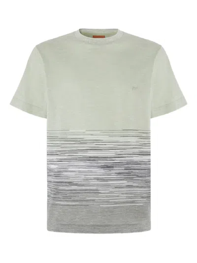 Missoni Intarsia-knit T-shirt In Green