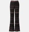 Missoni Metallic Crochet-knit Pants In Multi