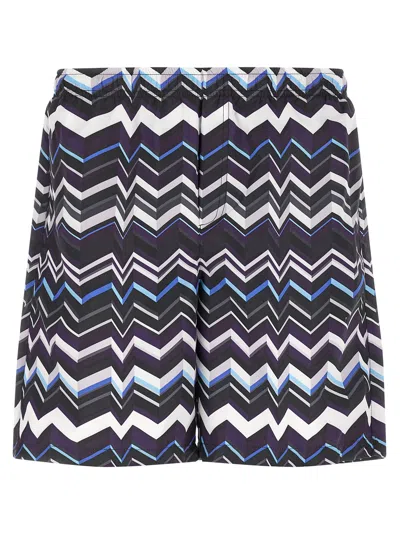 Missoni Irregular Zig Zag Swimsuit In Multi