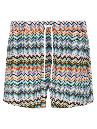 Missoni Irregular Zig Zag Swimsuit Beachwear Multicolor
