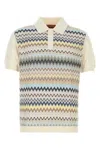 Missoni Ivory Cotton Polo Shirt In White