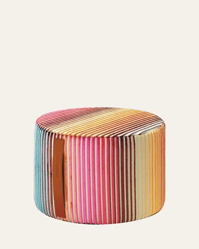 Missoni Jacaranda Cylindrical Pouf In Arancio