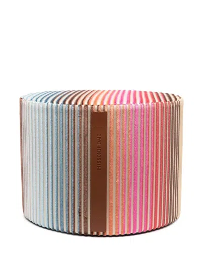 Missoni Jacaranda Ribbed Cylinder In Pink