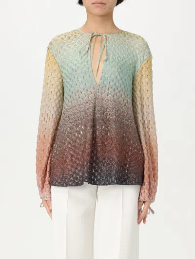 Missoni Top  Woman Color Turquoise In Türkis