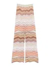 Missoni Multicolor Orange Casual Pants In Multicolour
