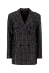 Missoni Double-breasted Checked Blazer Featuring Sequins In Multi