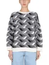 Missoni Vintage Jacquard Oversized Wool Sweater In Multicolour